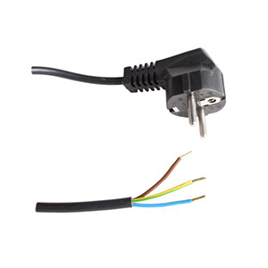 Connection cables with plug halogen-free